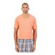 thumbnail image 2 of Nautica - Camiseta para dormir de pijama de punto sólido para hombre, naranja, pequeña Nautica Camiseta de manga corta, 2 of 2