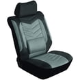 thumbnail image 6 of Grandeur Gray Car Seat Cover Set, Car Seat Protector, Interior Car Accessories, Front and Bench Seat Covers, Washable, Fabric, Spill Protectant, Stain Protectant, Easy Installation (Gray), 6 of 6