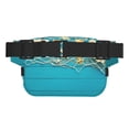 thumbnail image 3 of Balery Seashells And Fishing Net On Blue Wooden Table Mochila Cinturón para Mujeres y Hombres, Bolsa de Cintura Impermeable de Doble Capa con Correa, 3 of 9