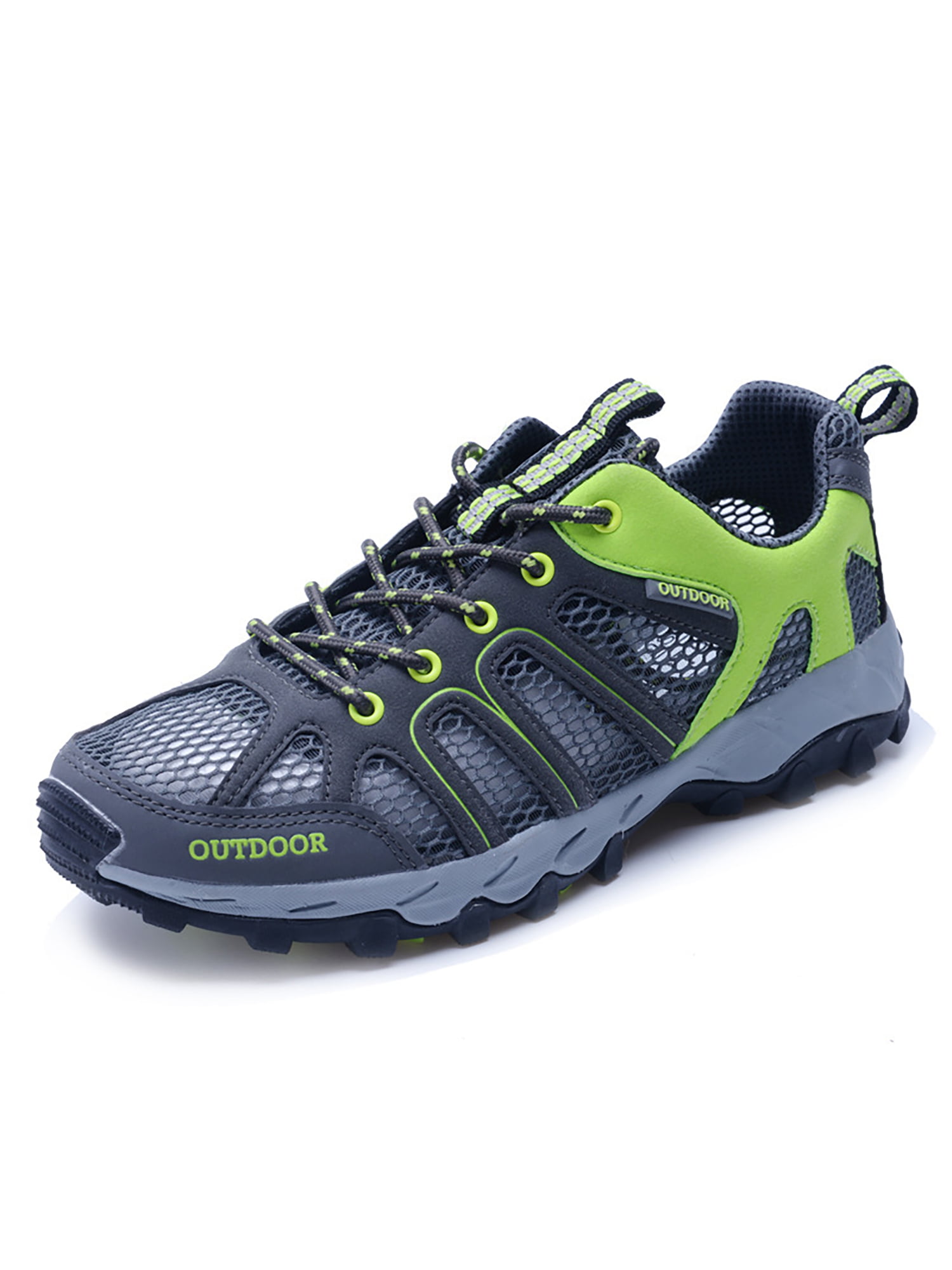 NEW MENS HIKING WATER WALKING ANKLE OUTDOOR TRAIL TREKKING TRAINERS SHOES SIZE 