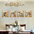 thumbnail image 6 of Coffee Canvas Wall Art Butterfly Flower Coffee Cup Pictures Wall Decor for Kitchen Dining Room, Vintage Watercolor Coffee Bar Paintings Posters Modern Artworks Home Decorations 14x14\u201d 4 Pcs, 6 of 6