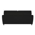 Novogratz Brittany Sleeper Sofa with Memory Foam Mattress, Queen, Dark