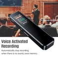 thumbnail image 1 of PEONAVET A Recorder A Recorder Enregistreur Numérique 64G Lecteur MP3 Fonction de Lecture Externe Enregistreur Protection par Mot de Passe pour Enregistrements HD de Conférences Réunions et Entrevues en Classe, 1 of 1
