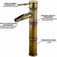 thumbnail image 4 of High Bamboo Waterfall Sink Faucet, Single Lever Basin Mixer, Hot and Cold, 4 of 5