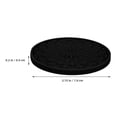 thumbnail image 2 of unbranded 12Ud Coasters Negros Antideslizantes Para Auto Con Para Proteger Portavasos Y, 2 of 8