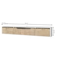 thumbnail image 2 of Atelier Mobili Floating TV Stand for Up to 80 Inch TVs – Wall Mounted Media Console, 2 of 8