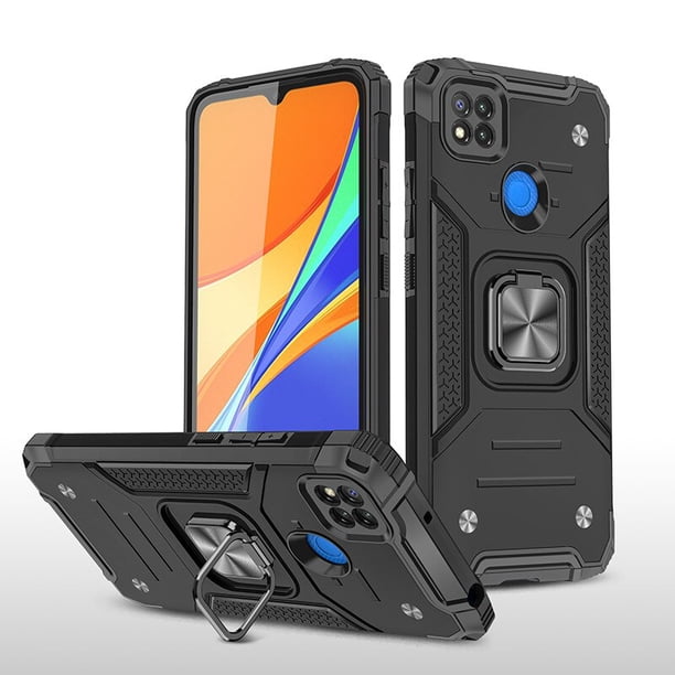 Funda armadura a prueba de golpes para Xiaomi Redmi 10C 9C NFC Xiaomi 12 protección militar parachoques defensor imán soporte para coche cubierta de anillo Tan Jianjun unisex