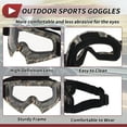 thumbnail image 5 of Unique Bargains Motorcycle Riding Goggles PC TPU Cycling Sunglasses Clear Lens Camouflage Frame, 5 of 6