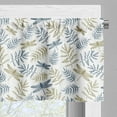thumbnail image 3 of Ambesonne Dragonfly Valance Pack of 2, Fall Foliage and Insects, 54"X12", Slate Blue Khaki White, 3 of 5
