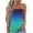 Sky Blue, variant on Strapless Bandeau Tank Top for Women, Sleeveless Summer Blouse with Lace-Like Perforated Pattern, Soft Polyester Fabric, Regular Length, Casual Wear for Beach or Music Festival