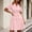 Pink, variant on Elegant Dresses for Women Beach Dresses for Women Summer 2026 Solid Color Short Sleeve Lapel Slim Fit Spring Dresses for Women for Professional and Smart Casual S-XXL