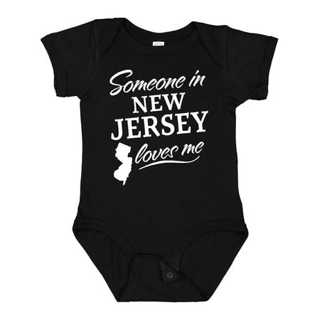

Inktastic Someone in New Jersey Loves Me Boys or Girls Baby Bodysuit