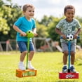 thumbnail image 7 of Flybar My First Foam Pogo Jumper for Kids, Screen-Free Active Foam Pogo Stick w/ Squeak, Indoor Outdoor Bungee Hopper Toy for Balance & Coordination, Bouncy, Supports 250 lbs, Soccer, Ages 3+, 7 of 7