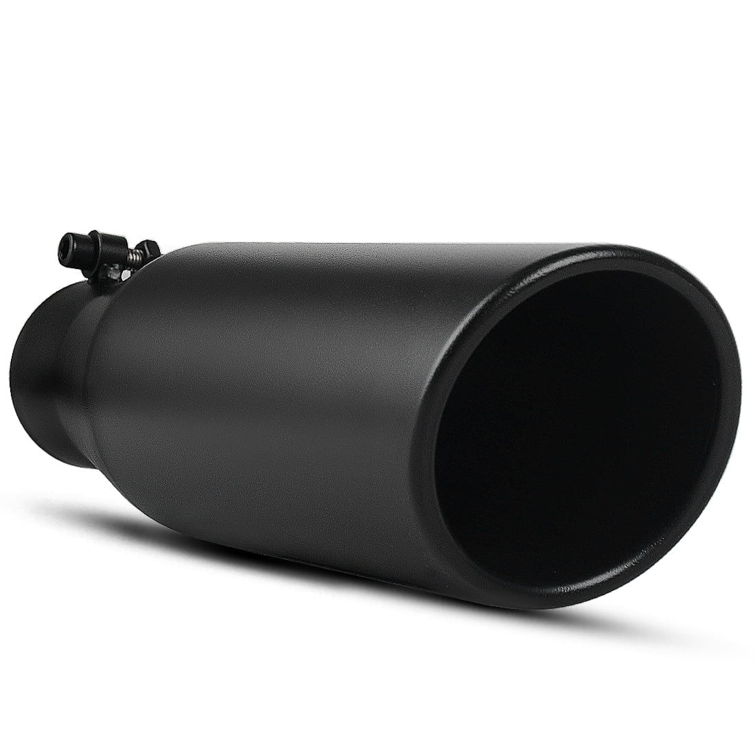 Exhaust Tip 2.25 Inch Inlet x 3.5 Inch Outlet x 12 Inch Long Black