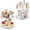 2 Pack Clear, variant on PETGLE 2 Tier Lazy Susan Turntable Organizer for Cabinet, 9'' Rotating Spice Rack for Kitchen, Pantry, Countertop, Bathroom, Vanity, Under Sink, Medicine Cabinet Organizer, 2 Pack