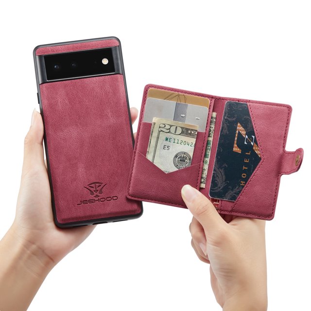 PU Leather Wallet Case Compatible with Google Pixel 7 6.3 inch Ultra Slim Leather and Soft TPU Support Wireless Charging Shockproof Kickstandwith Detachable Crad/Cash Slot Case,Blue
