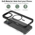 thumbnail image 5 of iPhone 16 Pro Max Case,Magnetic Phone Case with MagSafe for iPhone 16 Pro Max 6.9",Takfox [Frosted] Shockproof Case Matte Hard Plastic & Silicone Rubber Full Body Bumper Protection Cover,Black, 5 of 9