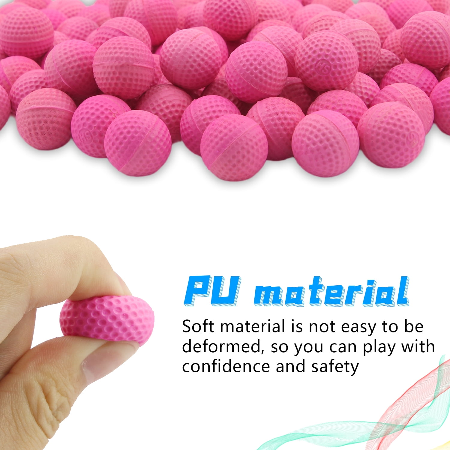 BOROLA 100 Round Refill Pack Compatible for Nerf Rival Blasters(Pink)