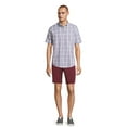 thumbnail image 3 of George Men's & Big Men's Short Sleeve Poplin Button-Up Shirt, Sizes S-3XL, 3 of 5