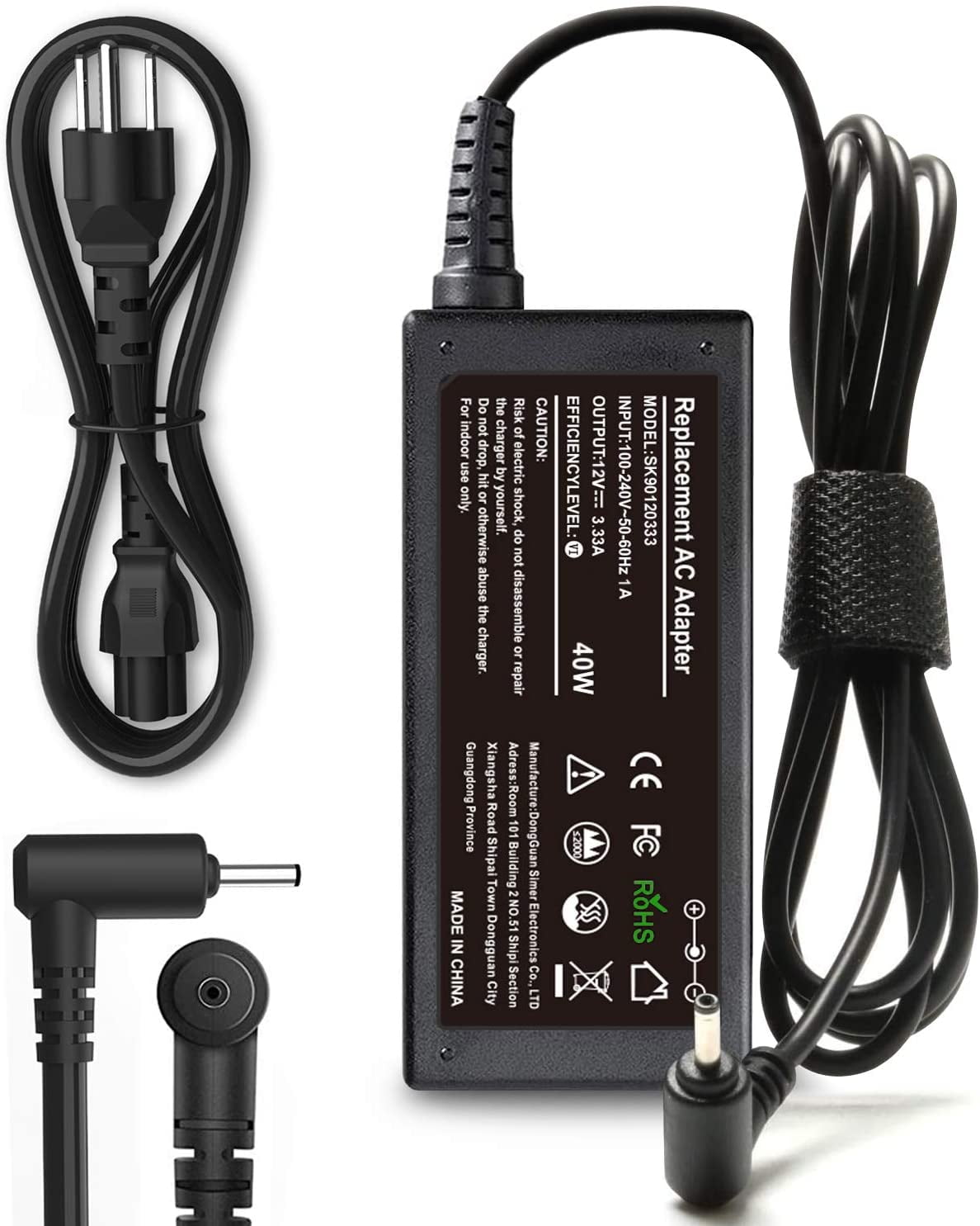 New AC Wall Power supply adapter for Chromebook Charger for model XE303C12-A01US