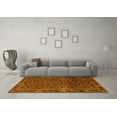 thumbnail image 3 of Ahgly Company Machine Washable Indoor Round Persian Yellow Traditional Area Rugs, 7' Round, 3 of 4