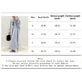 thumbnail image 4 of MORTTIC Women's Loose Fit Button Down Striped Maxi Shirt Dress, Long Sleeve Casual Tunic Dress, S, 4 of 4
