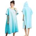 thumbnail image 1 of Poncho de surf Hiturbo de microfibra con capucha, 112 cm, secado rápido, 1 of 6