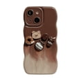 thumbnail image 1 of Coffee dessert 3D cute bear fashion creative mobile phone shell soft, 1 of 5