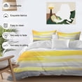 thumbnail image 4 of Yellow Grey Bedding 3 Piece Duvet Cover Set Full Size, Modern Oil Painting Abstract Art Soft Microfiber Comforter Cover with Zipper Closure & Pillowcases, Wrinkle & FadeResistant Quilt Cover, 4 of 9