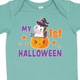 thumbnail image 4 of Inktastic My 1st Halloween with Unicorn Witch Girls Baby Bodysuit, 4 of 5