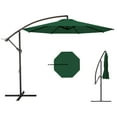 thumbnail image 6 of 10ft Offset Patio Umbrella, Cantilever Umbrella, Hanging Outdoor Umbrellas with 8 Ribs, Market Umbrella w/UV Protection Waterproof for Market/Backyard/Pool/Garden/Lawn, Handy Crank&Cross Base, 6 of 6