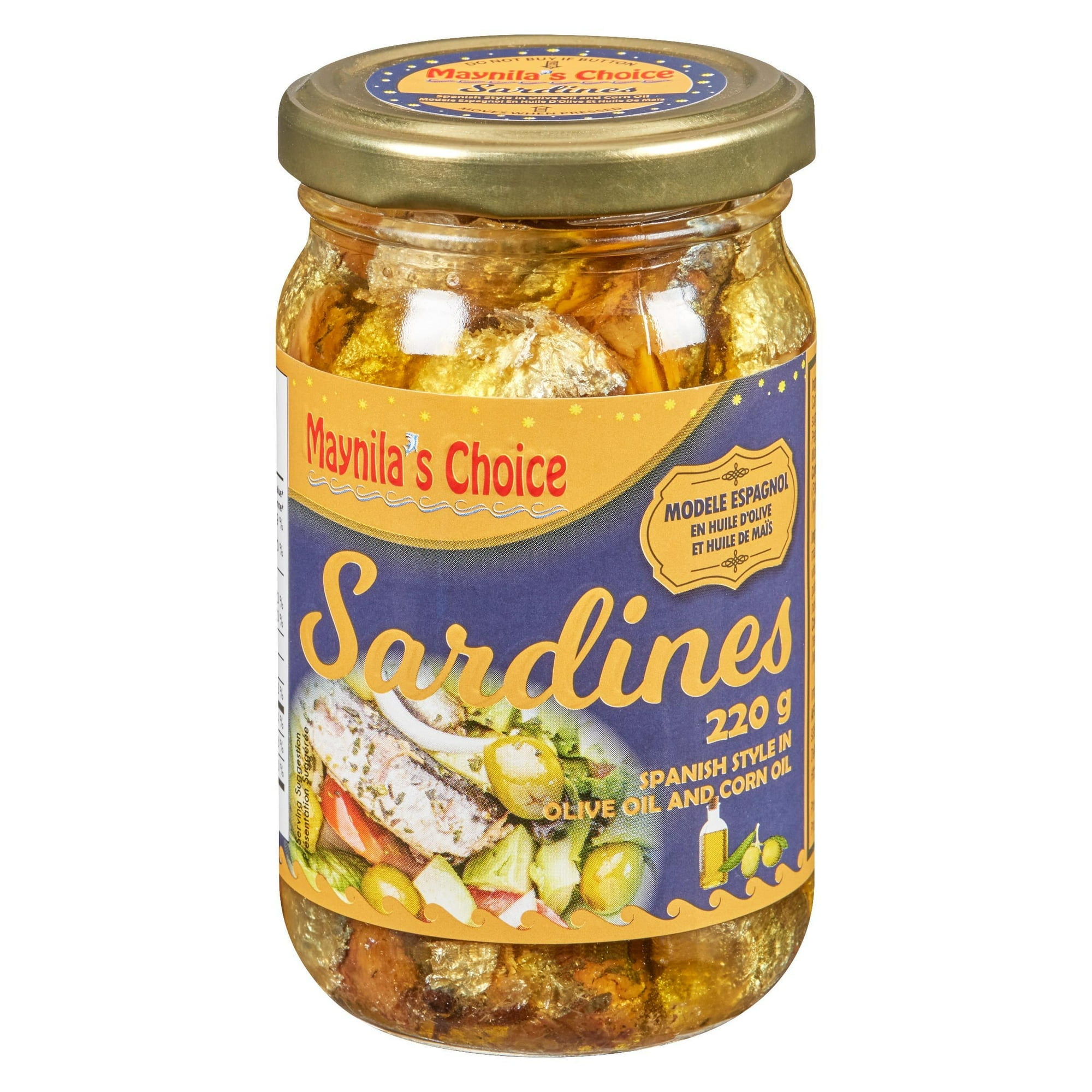 Maynila's Choice Sardine in Olive Oil Mild 24x220g, MC Sardine in Olive Oil Mild