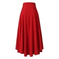 thumbnail image 6 of pxiakgy skirts for women women's fashion spring summer casual solid color long skirts red + m, 6 of 9