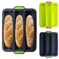 thumbnail image 3 of OUSITAID Silicone Baking Pan Non-stick Mold Breadstick Bread Roll Cake Mould Bakery Tools, 3 of 6