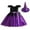 Style2, variant on HCNTES Kids Girls Halloween Pageant Dress Party Child Gown Princess Dress Hat Set(Purple,11-12 Years)