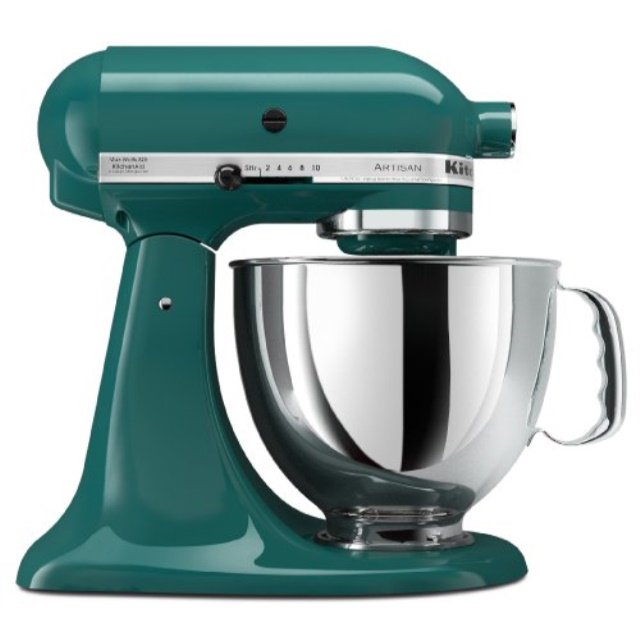 kitchenaid ksm150psbl artisan series 5qt. stand mixer with pouring