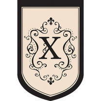 Garden Size Applique Flag, Monogram "A", 12.5x18 Inches