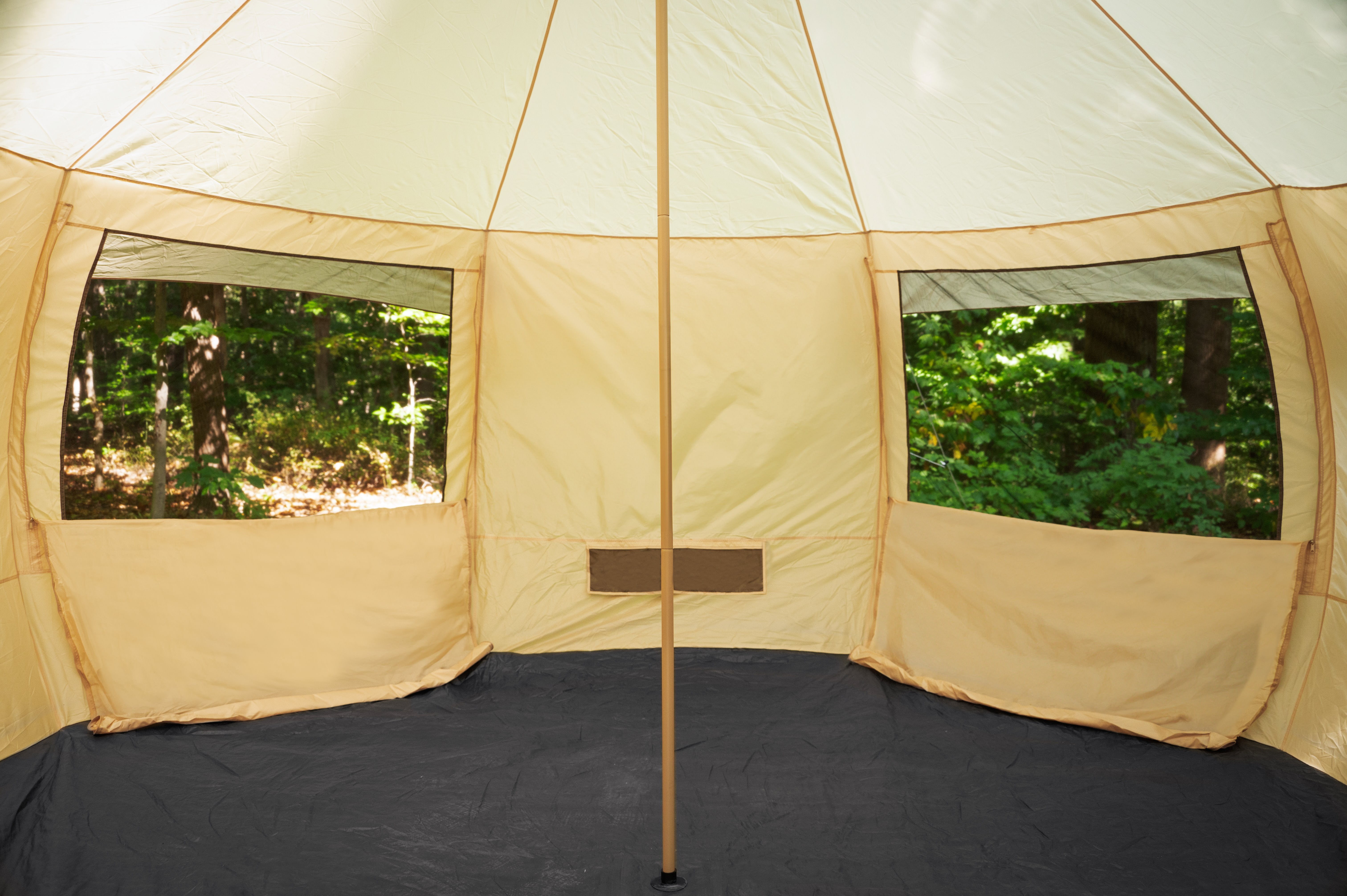 Ozark Trail Mushroom Glamping Bell Tent, with Ripstop Fabric, 6-Person