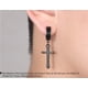 thumbnail image 4 of Kunmingshisd Juego de pendientes sin perforar para hombres y mujeres con aro de acero de titanio cruzado con clip en pendiente, 4 of 5