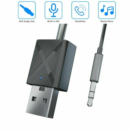 Bluetooth Receiver Transmitter 2-in-1 Wireless 3.5mm aptX Low Latency Adapter for Car/Home Stereo Headphones Speakers TV PC Proje