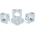 thumbnail image 4 of Transparent C Double Edge Design Clear Crystal Glass Napkin Rings 016 Set of 4, 4 of 4