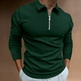 thumbnail image 2 of Vedolay Men's Polo Shirts 2023 Men's and Big Men's Long Sleeve Polo Shirt Green,3XL, 2 of 5