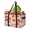 Multicolor 2, variant on CURLYOOT Bowknot Cherry Vintage Flower Reusable Grocery Bag, Foldable Shopping Tote Bag with Reinforced Handles, Large Kitchen Grocery Bags for Shopping Groceries Picnic