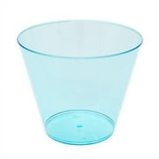 EDI Neon Plastic Party Cups - 9 Oz. Disposable Beverage Tumblers, Assorted Colors, 50 Count