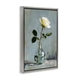 thumbnail image 2 of Stupell Industries Victorian Sweet White Rose in Vase Gray Floating Frame Canvas Art, 17 x 25, by Petals Prints Design, 2 of 8