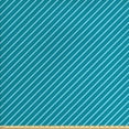 thumbnail image 1 of Geometric Sofa Upholstery Fabric by the Yard, Diagonal Striped Pattern Mediterranean Cruise Colors Ocean Travel Adventure, Decorative Fabric for DIY and Home Accents, Pale Blue Teal by Ambesonne, 1 of 4