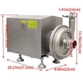 thumbnail image 2 of EQCOTWEA Centrifugal Pump Sanitary Beverage Pump Liquid Transfer 304 Stainless Steel 10T/H, 2 of 7