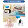 thumbnail image 4 of Monitor de bebé de 5 pulgadas, monitor infantil inalámbrico para el hogar inteligente con cámara, 4 of 8