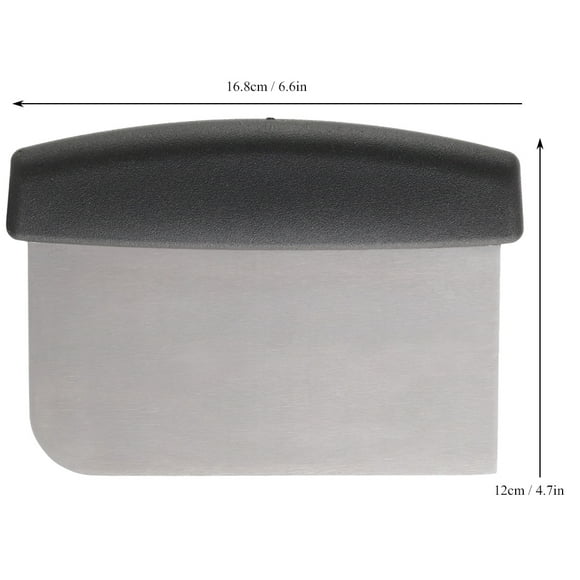 Gratte-ciel, en acier inoxydable durable durable de conception ergonomique grattoir de pâte, utilisation à la maison pour la cuisine pain use pizza