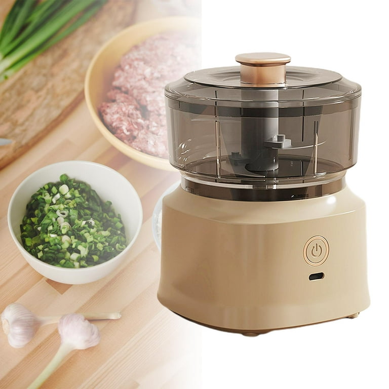  Electric Mini Garlic Chopper, 350ml USB Rechargeable Portable  Electric Food Chopper,Wireless Small Food Processor for Chopping Garlic,  Ginger, Chili, Minced Meat, Onion, Etc Kitchen Tools-350ml,2.0: Home &  Kitchen